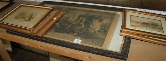 J S Lipscombe views of the village of Streatley near Reading, signed and dated 1900 & 1901